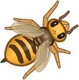 Asian Giant Hornet, Vespa mandarinia, as drawn in buggs.io