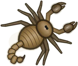Emperor Scorpion, Pandinus imperator, as drawn in buggs.io