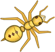 Golden Bullet Ant, a buggs.io skin for the Bullet Ant