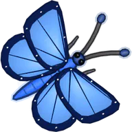 Blue Morpho, a buggs.io skin for the Monarch Butterfly