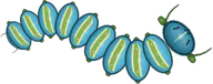 Azure Caterpillar, a buggs.io skin for the Caterpillar