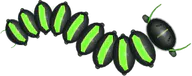 Glowstick Caterpillar, a buggs.io skin for the Caterpillar