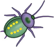 Mardi Gras Cockroach, a buggs.io skin for the Cockroach