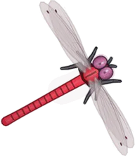 Ruby Dragonfly, a buggs.io skin for the Dragonfly