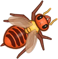 Ember Hornet, a buggs.io skin for the Asian Giant Hornet