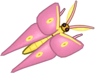 Rosy Maple Moth, a buggs.io skin for the Luna Moth