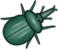 Jade Rhinoceros Beetle, a buggs.io skin for the Rhinoceros Beetle