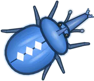Snowflake Rhinoceros Beetle, a buggs.io skin for the Rhinoceros Beetle