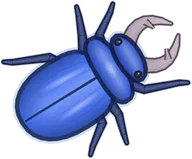 Azure Stag Beetle, a buggs.io skin for the Stag Beetle
