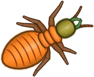 Jack-o'-Lantern Termite, a buggs.io skin for the Termite