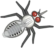 Zebra Tsetse, a buggs.io skin for the Tsetse Fly